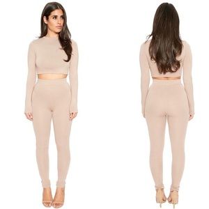 Naked wardrobe tan set